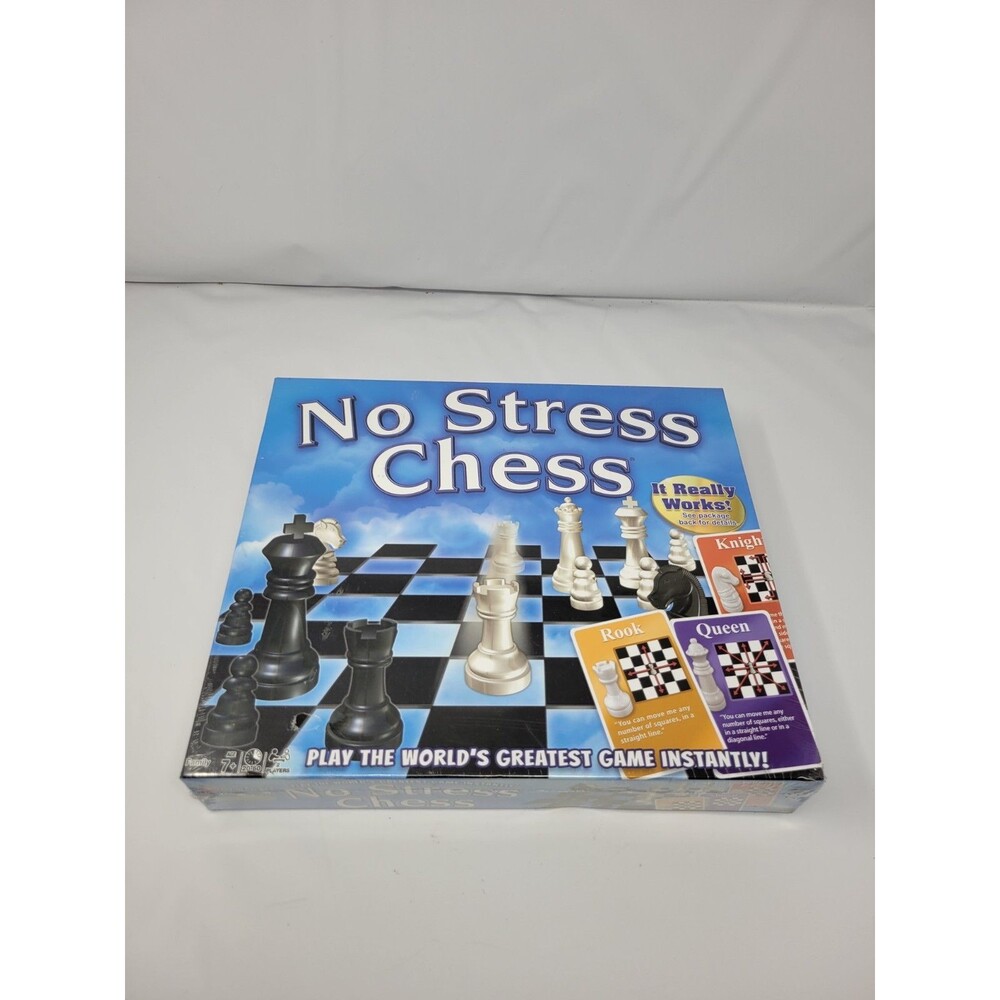No Stress Chess Game, Learn To Play Chess Instantly Adults And Kids New Sealed